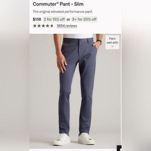 Rhone commuter pant 35 Waist